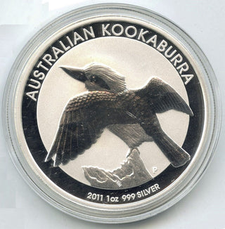 2011 Australian Kookaburra 999 Silver 1 oz $1 Dollar Coin - Elizabeth II - J127