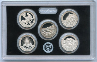 2012 United States Mint America the Beautiful Quarters Silver Proof Set 5 Coin