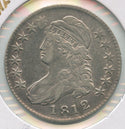 1812 Silver Bust Half Dollar 50c Philadelphia Mint XF- SS700