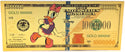 Daisy Duck Walt Disney $1000000 Note Novelty 24K Gold Foil Plated Bill - GFN53