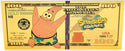 Lot of 6 Spongebob Squarepants Patrick Squidward Krabs Gold Foil Notes Set XS06