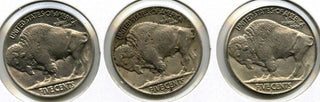1937 Buffalo Nickel PDS Mint 3-Coin Set - Philadelphia Denver San Francisco G900