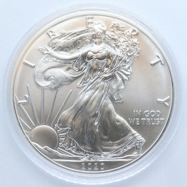 2020 American Eagle 1 oz Fine Silver Dollar Uncirculated Coin One Ounce Bullion