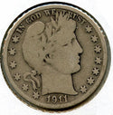 1911-S Barber Silver Half Dollar - San Francisco Mint - BQ867