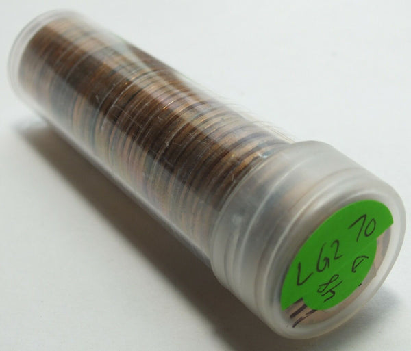 1948-D Lincoln Wheat Cents 50-Coin Penny Roll - Uncirculated - Denver Mint LG270