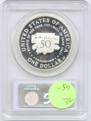 1997 S PCGS PR69 Jackie Robinson US Mint Commemorative Dollar Silver -DM965