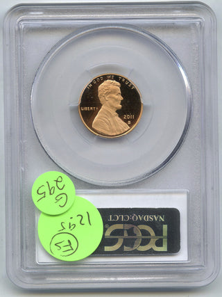 2011-S Lincoln Shield Cent Penny PCGS PR69RD DCAM - San Francisco Mint - G295