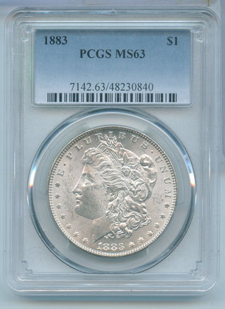 1883-P Morgan Silver Dollar $1 PCGS MS63 Philadelphia Mint - KR588