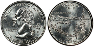 2005 Oregon State Quarter P + D Coin Rolls R39 Sealed Box US Mint - H142
