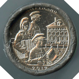2017-S Ellis Island National Park America Beautiful $10 Coin Roll US Mint - A67