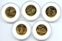 2000 State Quarters Gold Plated 5-Coin Set Collection - CC400