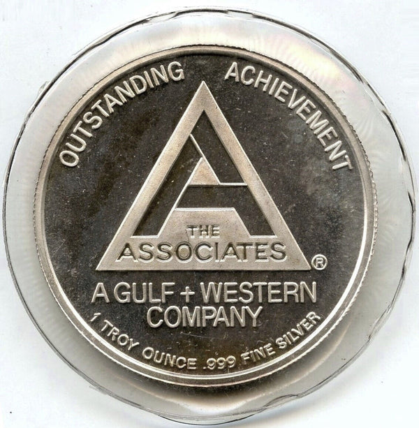 Morgan Lady Liberty 999 Silver 1 oz Art Medal Round Gulf & Western Promo - C106