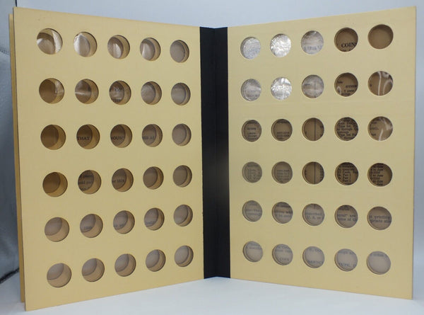 Vintage Used Library of Coins General Album Dime Size coins Vol. 12 4 Page LH443