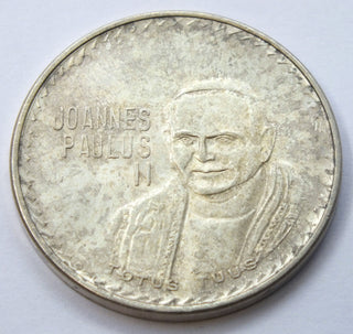 Pope John Paul II Mexico 1979 Medal Round Joannes Paulus Totus Tuus - G531