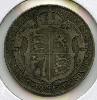 1920 Great Britain Silver Coin Half Crown - King George V - E217