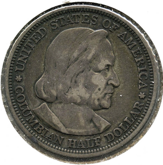 1893 Columbian Exposition Chicago Silver Half Dollar - Commemorative Coin - A969