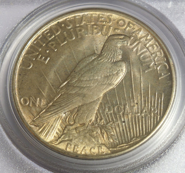 1921 Peace Silver Dollar PCGS MS63 Certified - Green Label - Philadelphia CC541