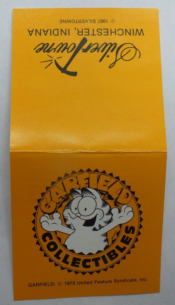 1987 Garfield Merry Christmas  999 Silver 1 oz Art Bar Ingot Medal & Case LG894