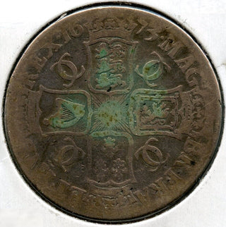 1673 Great Britain Coin - One Crown - BX229