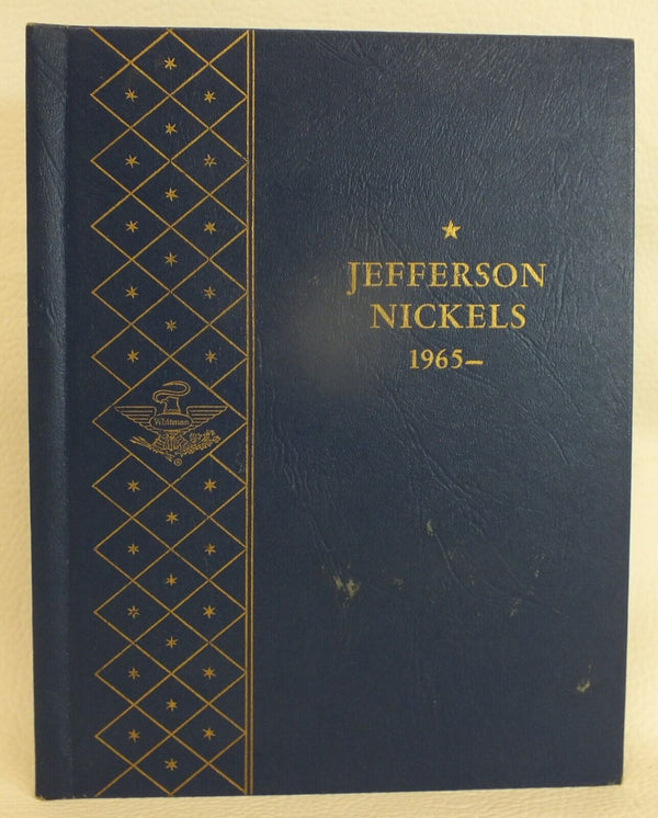 Whitman Used Coin Album 2 pages Jefferson Nickels 5C 1965- 9409 All Slides LH117
