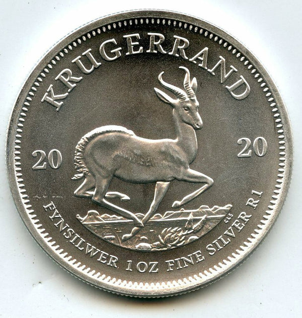 2020 South Africa 999 Silver 1 oz Krugerrand Coin Suid Afrika Bullion - BP109