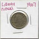 1907 Liberty V Nickel 5 Cent Coin- Five Cents - DM867