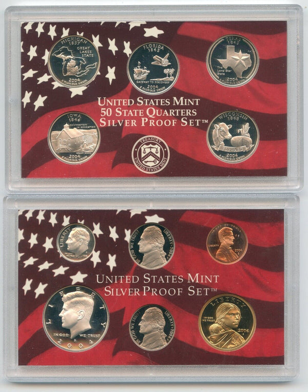 2004-S Silver United States US Proof Set 11 Coin Set San Francisco Mint