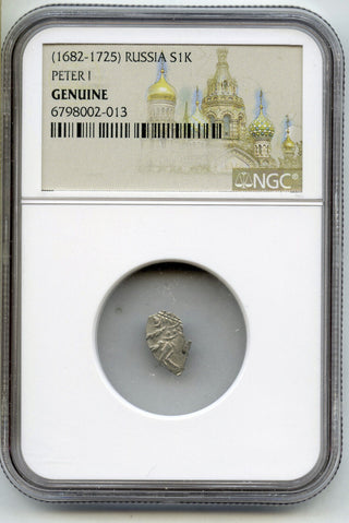 1682 - 1725 Russia S1K Peter I NGC Genuine Certified - H63