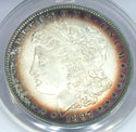 1897 Morgan Silver Dollar ANACS MS63 Toning Toned $1 Philadelphia Mint - B147