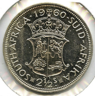 1960 South Africa Proof Silver Coin 2 1/2 Shillings - Suid Afrika - B40