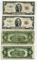 1953 + 1963 $2 United States Notes Red Seal Currency Lot of (50) Bills - G82