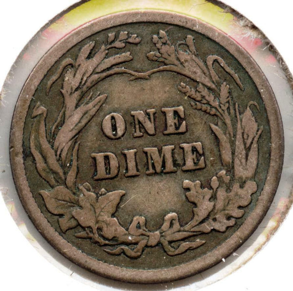 1910 Barber Silver Dime - Philadelphia Mint - MB925