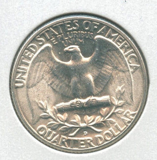 1950-D Silver Washington Quarter 25c Denver Mint - KR383