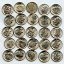 1953-S Roosevelt Silver Dime 50-Coin Roll San Francisco - Uncirculated - BP461