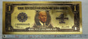 Sleepy Joe Biden Divided States $1 Note Novelty 24K Gold Foil Plated Bill LG673