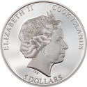 2022 Queen Elizabeth In Memoriam 1 Oz Silver Proof $5 Cook Islands Coin - JP100