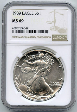1989 American Eagle 1 oz Silver Dollar NGC MS69 Certified - United States - C879