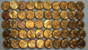 1938-P Lincoln Wheat Cents 50-Coin Penny Roll - Uncirculated - LG278