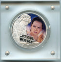 2016 Rey Star Wars 999 Silver 1 oz Proof Colored Coin $2 Niue - A249