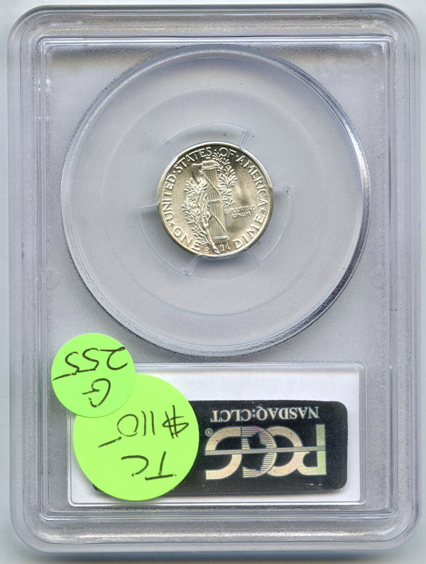 1945-D Mercury Silver Dime PCGS MS67 Certified - Denver Mint - G255