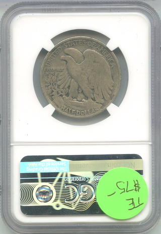 1938 D Walking Liberty Silver Half Dollar NGC VG 10 Certified - DN473