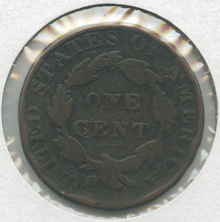 1827 Coronet Head Large Cent Cull Penny US Coin - DN369
