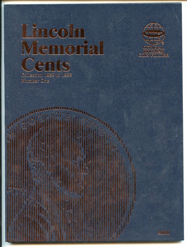Coin Folder Lincoln Memorial Cent 1959 to 1998 Pennies Whitman Album 9000 Penny