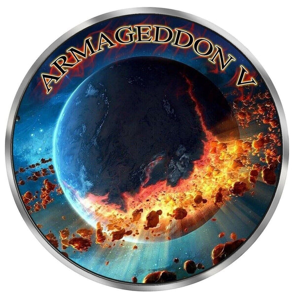 2022 Canada Maple Leaf 1 Oz Silver Grim Reaper Armageddon V Colorized Coin JP257