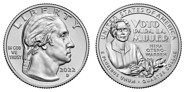 2022-D Nina Otero-Warren American Women Quarter 25C Uncirculated Denver Mint 008
