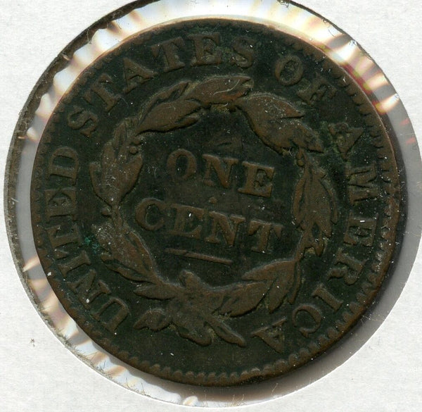 1831 Coronet Head Large Cent US Copper 1c Coin - JP123