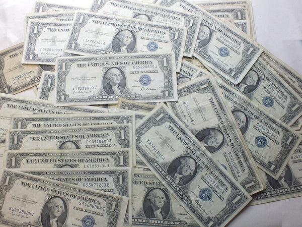 1935 & 1957 $1 Silver Certificate Notes Lot of (100) Currency Dollars - E976