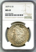 1879-S Morgan Silver Dollar NGC MS63 -San Francisco Mint -DM527