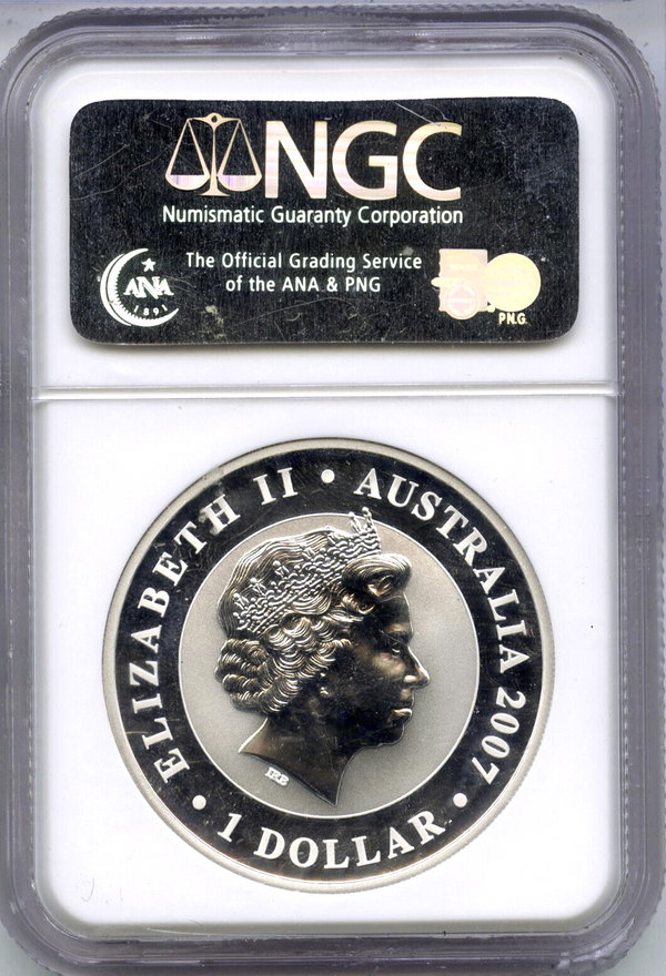 2007 Australia Koala 1 Oz Silver NGC MS69 $1 Dollar Coin -DM355