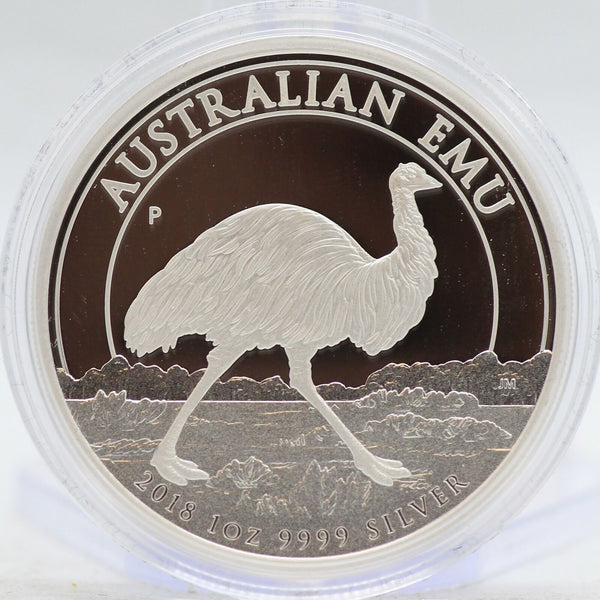 2018 Australian Emu 1 oz Silver Proof Coin OGP Bullion - JL468